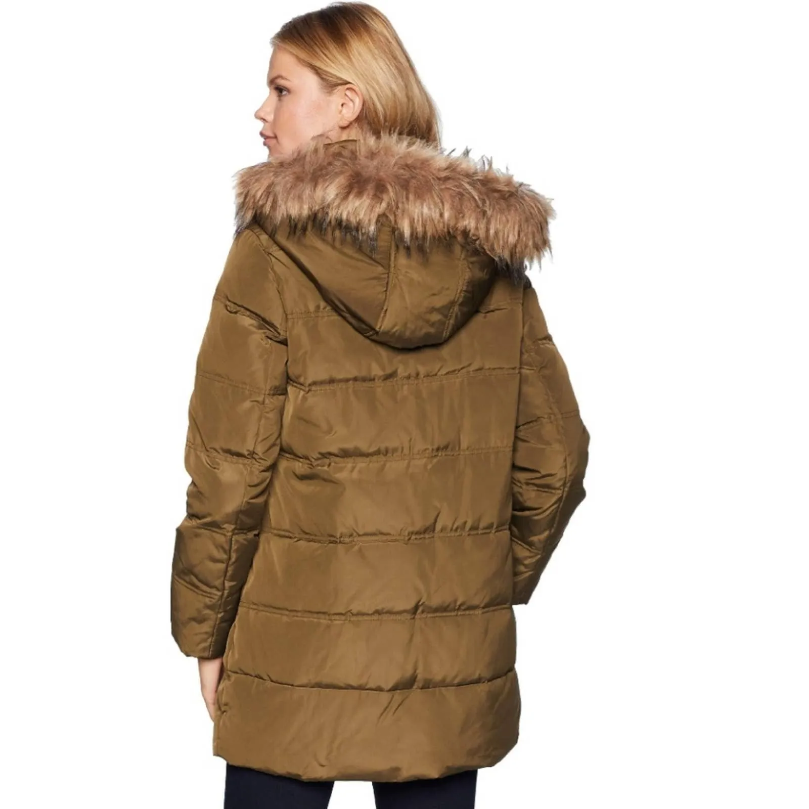 Andrew Marc Down Faux Fur Astoria Parka Coat Small