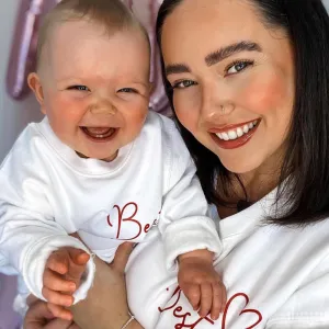 Besties Mini Logo Mum & Kid Matching Sweaters (MRK X)