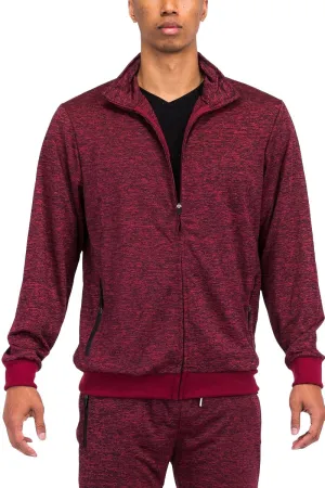 Burgundy Marbled Light Weight Active Track Jacket