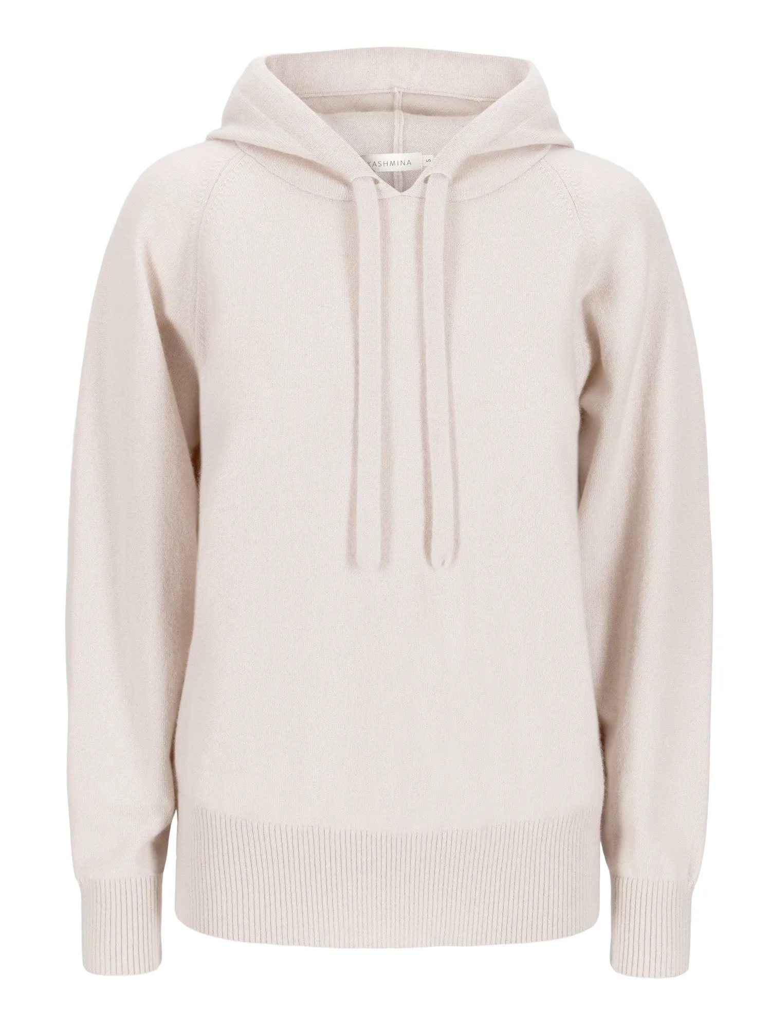 Cashmere sweater "Lux Hoodie" - pearl