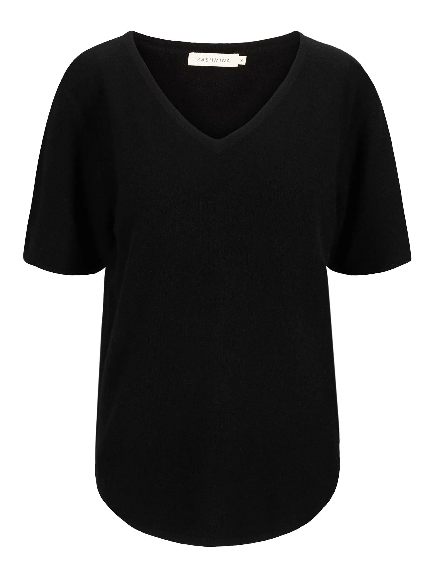 Cashmere T-shirt "Iben" - black