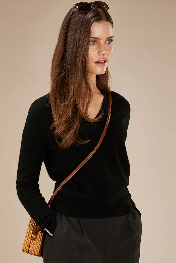 Cashmere V-neck Sweater