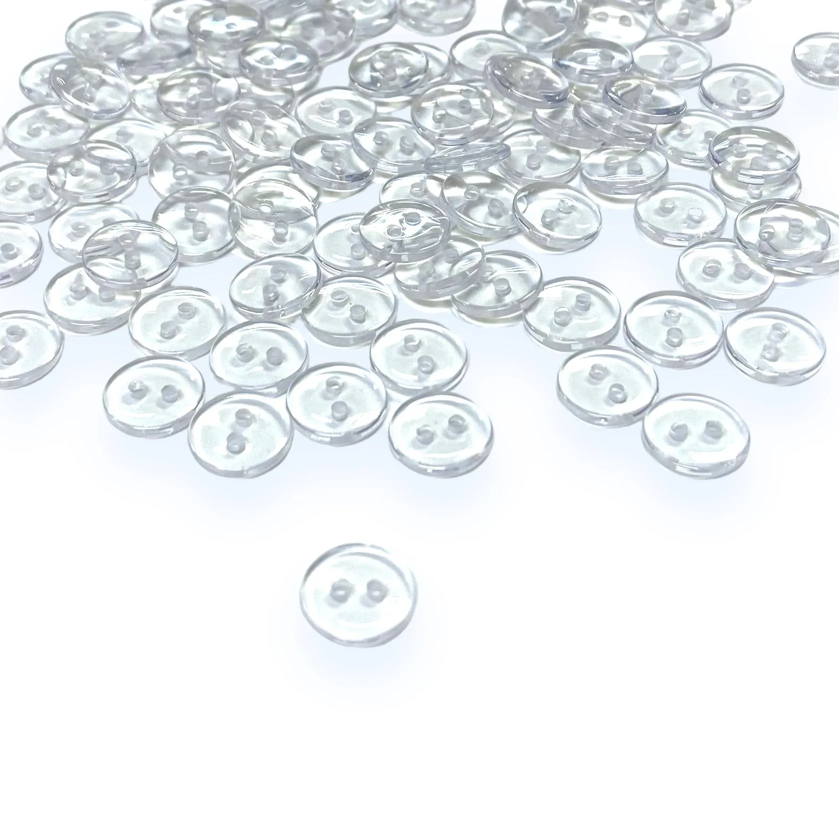 Clear Bridal / Backing Buttons - 3 sizes (100 Pack)