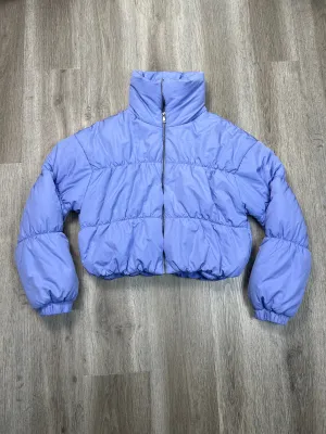 Coat Puffer & Quilted By Double Zero In Purple, Size: S