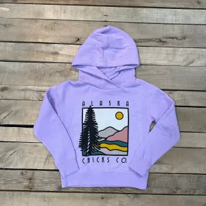 Girl's Art-Deco Mountains Hoodie