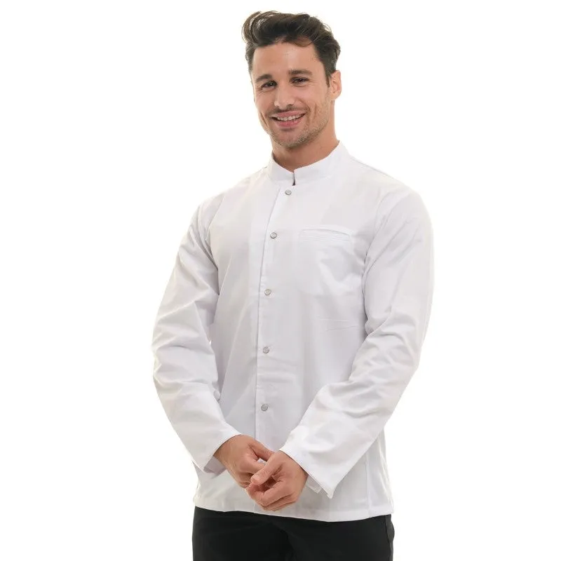 Men's White Short Sleeve Chef's Coat Nevada - MANELLI