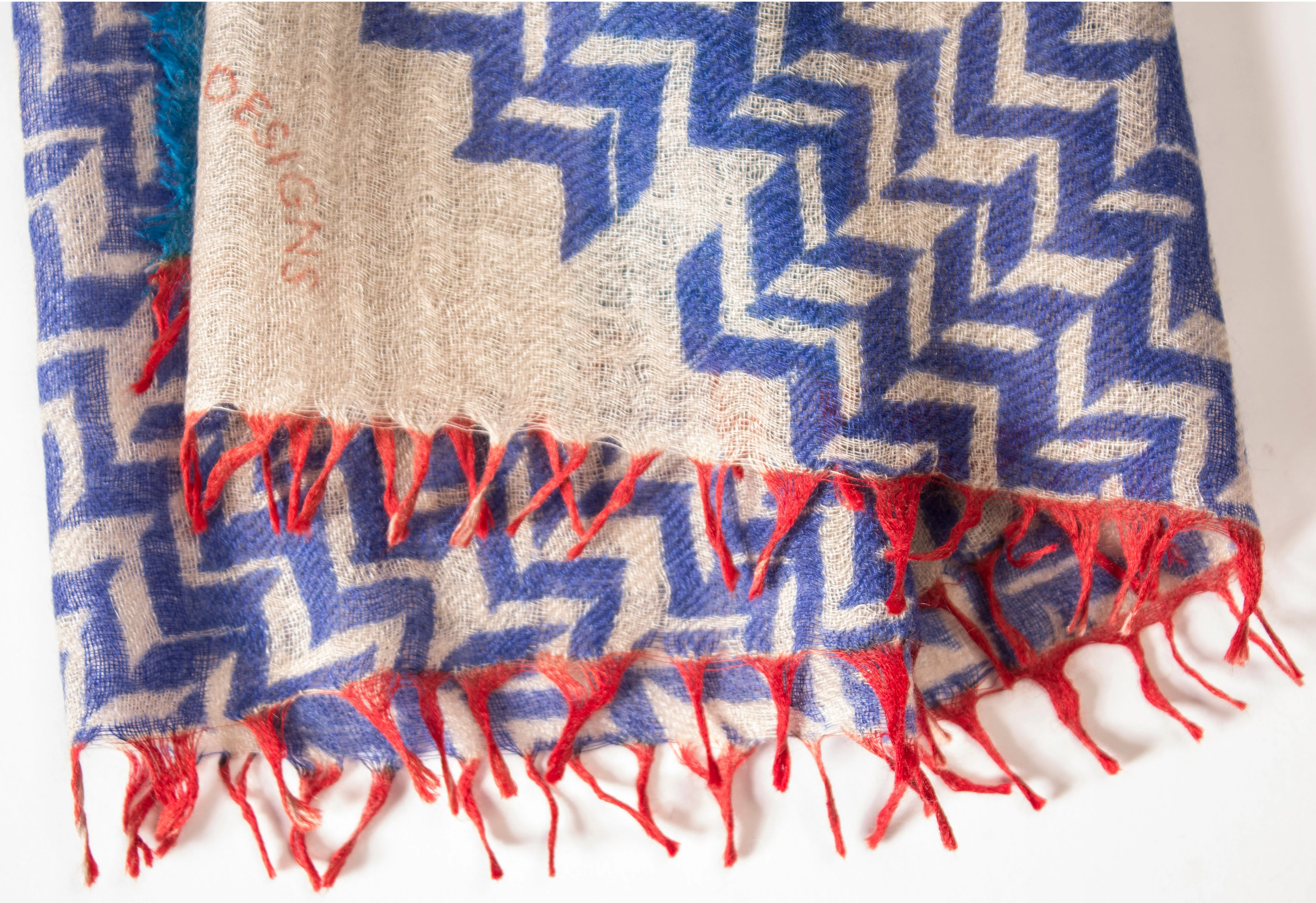 Superfine Cashmere Scarf - Chevron Cashmere